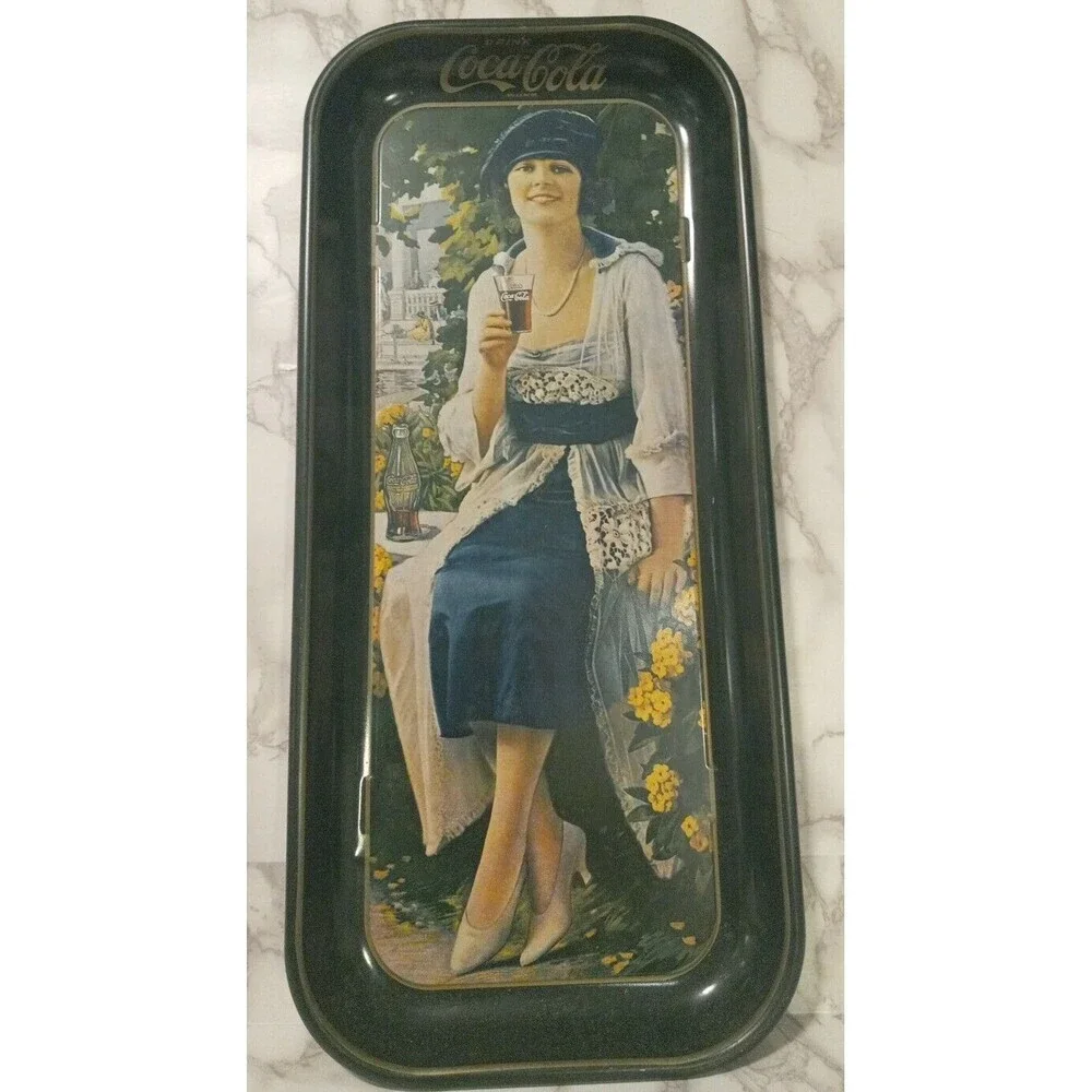 1973 Vintage COCA COLA Serving tray / 1921 ADVERTISEMENT #1